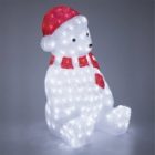 Акриловая светодиодная фигура Медвежонок в красном колпаке 56см 200LED 12W 24V IP44 изображение 7