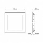 Светильник встраиваемый Gauss ультратонкий квадратный IP20 12W 170х170х22mm (155х155mm) 4100K 880Lm изображение 3