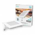 Светильник встраиваемый Gauss ультратонкий квадратный IP20 6W 120х120х22mm (105х105mm) 4100K 400Lm изображение 2
