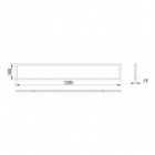 Светильник светодиодный ЭРА SPO-7-40-4K-M (4) 40W 4200K 3240Lm матовый 1200x180x19mm 712433 изображение 2
