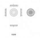 Светильник светодиодный подвесной ЭРА SPP-402-0-50K-150 150W 5000K 15000Lm IP65 Кп<2% КСС Д DOB изображение 6