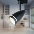 Светильник трековый однофазный ЭРА TR49-GU10 BK под лампу MR16 матовый черный изображение 2