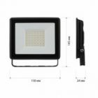 Прожектор светодиодный ЭРА LPR-023-0-30K-050 50W 3000K 4000Lm IP65 изображение 5