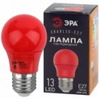 Лампа светодиодная ЭРА STD ERARL50-E27 3W груша красный для белт-лайт изображение 2