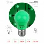 Лампа светодиодная ЭРА STD ERAGL50-E27 3W груша зеленый для белт-лайт изображение 3