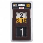 Рамка на 2 поста ИЭК BRITE стекло темная бронза (РУ-2-2-БрТБ) изображение 2