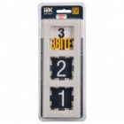 Рамка на 3 поста ИЭК BRITE стекло ванильный (РУ-3-2-БрВа) изображение 2