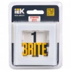 Рамка на 1 пост ИЭК BRITE стекло белый (РУ-1-2-БрБ) изображение 2