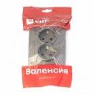 Лицевая панель розетки 2-местной с/з со шторками EKF PROxima Валенсия кашемир изображение 3