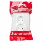 Розетка 2-местная с заземлением со шторками EKF PROxima 16А IP20 Валенсия белый изображение 3