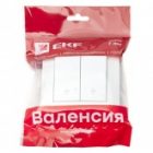 Переключатель 2-клавишный EKF PROxima 10А IP20 Валенсия белый изображение 2