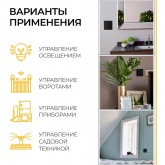 Выключатель дистанционного управления 2-клавишный Feron TM82 (не требует питания) черный изображение 4