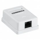 Настенная информационная розетка ITK RJ45, кат.5Е UTP, 1-порт изображение 2