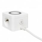 Удлинитель EKF Куб, 2х2Р+Е шторки, 3USB 2,4А, беспроводное зарядное устройство Qi, кабель 1,3м 1мм2 изображение 6
