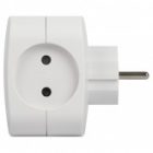 Разветвитель ЭРА SP-4-USB-W на 4 розетки 220В+2xUSB 2400мА без заземления 10А белый изображение 5