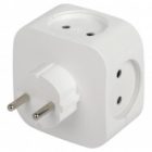 Разветвитель ЭРА SP-4-USB-W на 4 розетки 220В+2xUSB 2400мА без заземления 10А белый изображение 6