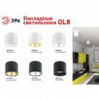 Светильник накладной потолочный ЭРА OL8 под лампу GX53 BK/GD алюминий, черный+золото изображение 3