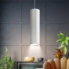 Светильник подвесной ЭРА L1 GU10 WH 300 D80x300mm белый 5056306016707 изображение 2