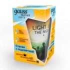 Стакан с LED подсветкой Gauss LCUP Party питание от 3 батареек LR44, объем 450мл. 135x80мм изображение 3