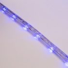 Светодиодный дюралайт 3W синий 24 LED/1,6Вт/м, свечение с динамикой, D13мм, бухта 100м изображение 8