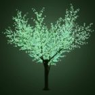 Светодиодное дерево Сакура, 6921LED 835W 24V L3.6m крона 3m зеленый IP54 трансформатор в комплекте изображение 2