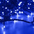 Гирлянда LED Клип-лайт, 24V, 5 нитей по 20 метров, цвет диодов синий, Flashing (белый) изображение 2