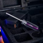 Отвертка комбинированная, прозрачная рукоятка, 120 мм двухсторонняя (крестовая PH 2, шлицевая SL6) изображение 7