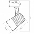 Трековый светодиодный светильник JazzWay PTR 0140-2 40W 4000K 24° WH белый IP40 изображение 8