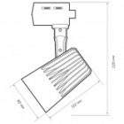 Трековый светодиодный светильник JazzWay PTR 0125-2 25W 4000K 24° GR серый IP40 изображение 7