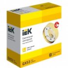 Светильник накладной потолочный ИЭК под лампу GX53 золото изображение 3