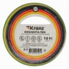 Изолента ПВХ Kranz 15мм х 10м толщина 0,13 желто-зеленая [уп.10шт] изображение 3