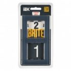 Рамка на 2 поста ИЭК BRITE стекло маренго матовый (РУ-2-2-Бр) изображение 2