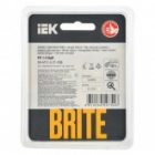 Рамка на 1 пост ИЭК BRITE стекло персиковый матовый (РУ-1-2-БрП) изображение 3