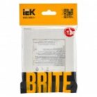 Рамка на 1 пост ИЭК BRITE пластик белый рифленый (РУ-1-Бр) изображение 2