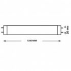 Люминесцентная линейная лампа Sylvania T8 F 36W Green G13 зеленая 1200mm изображение 3