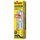 Лампа галогенная капсульная Navigator 94 212 JC 50W 12V G6.35 800Lm 2000h прозрачная изображение 2
