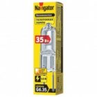 Лампа галогенная капсульная Navigator 94 211 JC 35W 12V G6.35 490Lm 2000h прозрачная изображение 2