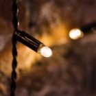 Гирлянда светодиодная Дождь 2x6m 768LED 230V теплый белый, постоянное свечение, черный провод IP65 изображение 2