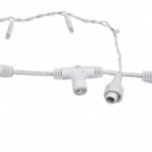 Гирлянда светодиодная Дождь 2x3m 600LED 230V теплый белый, эффект мерцания, белый провод IP65 изображение 5