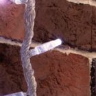 Гирлянда светодиодная Дождь 2x6m 360LED 24V белый эффект водопада, прозрачный провод IP65 изображение 3