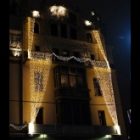 Гирлянда светодиодная Дождь 2x9m 1200LED 230V тепло-белый IP65 постоянное свечение прозрачный провод изображение 2