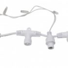Гирлянда светодиодная Дождь 2x9m 1200LED 230V белый постоянное свечение, прозрачный провод IP65 изображение 5