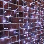 Гирлянда светодиодная Дождь 2x9m 1200LED 230V белый постоянное свечение, прозрачный провод IP65 изображение 3