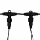 Гирлянда светодиодная Дождь 2x6m 1140LED 230V белый постоянное свечение, черный провод IP65 изображение 4