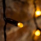 Гирлянда Светодиодный Дождь 2x3м 760LED желтый IP44 эффект мерцания, черный провод, 230В изображение 3