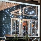 Гирлянда Светодиодный Дождь 2x3м 760LED белый IP44 эффект мерцания, черный провод, 230В изображение 9