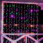 Гирлянда Светодиодный Дождь 2x3м 448LED мульти IP44 постоянное свечение, прозрачный провод, 230В изображение 2