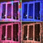 Гирлянда Светодиодный Дождь 2x2м 200LED RGB IP44 свечение с динамикой, прозрачный провод, 230В изображение 3