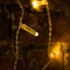 Гирлянда Светодиодный Дождь 2x1,5м 192LED тепло-белый IP44 постоянное свечение, прозрачный провод изображение 4