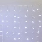 Гирлянда Светодиодный Дождь 2x1,5м 360LED белый IP44 постоянное свечение, прозрачный провод, 230В изображение 3
